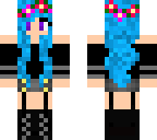 blue flower girl as me