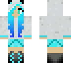 blue panda girl