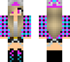 cute blue pink and black