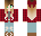 cute bow flannel girl
