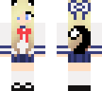 navy cat girl edit