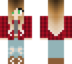 ombre hair flannel girl