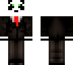 panda in a tuxedo