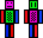 rainbow box-man