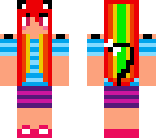 rainbow cute girl