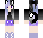 black and purple cat