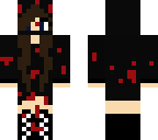 bloody cloaked girl