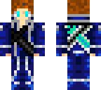 blue brown haired kirito