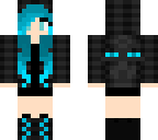blue enderman girl