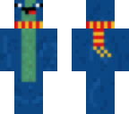 blue ross with scarf