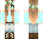 blue winter girl