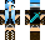 blued hair warrior