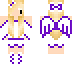 chibi purple angel