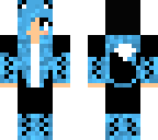 edited blue fox girl