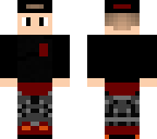 hipster black red