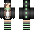 kawaii dino girl minty