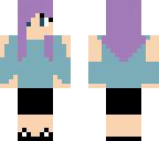 purple hair girl