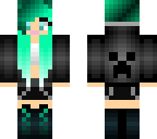 skin edit of creeper girl