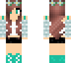 teal flower girl