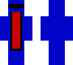 the blue man