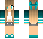 blue gymnast or cheerleader