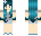 blue hair cute girl personal edit