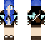 blue haired archer