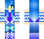 blue themed girl