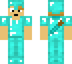 boy w dimond armour and sword