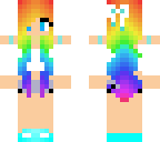 cute rainbow girl