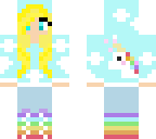 edited rainbow sky girl