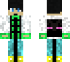 endermant jacket with blue pants