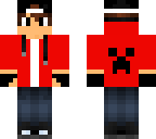 hoddie kid with creeper