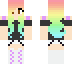 pastel rainbow hair