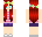 red flower hair
