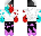 blue and red
