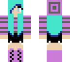 blue haired girl