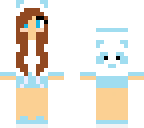 blue panda girl