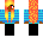 fire boy in strips