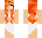 fire princess swimming