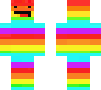 neon rainbow derpy man