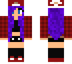 purple hair girl