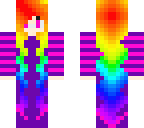 rainbow sweater hair gurl