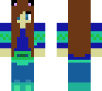 blue cat girl