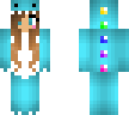 blue dino girl