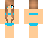 blue girl in bikini