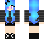 blue haired girl