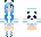blue panda girl remake