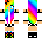 cute rainbow girl