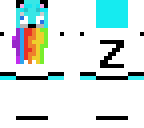 derp aye white tux fox rainbow